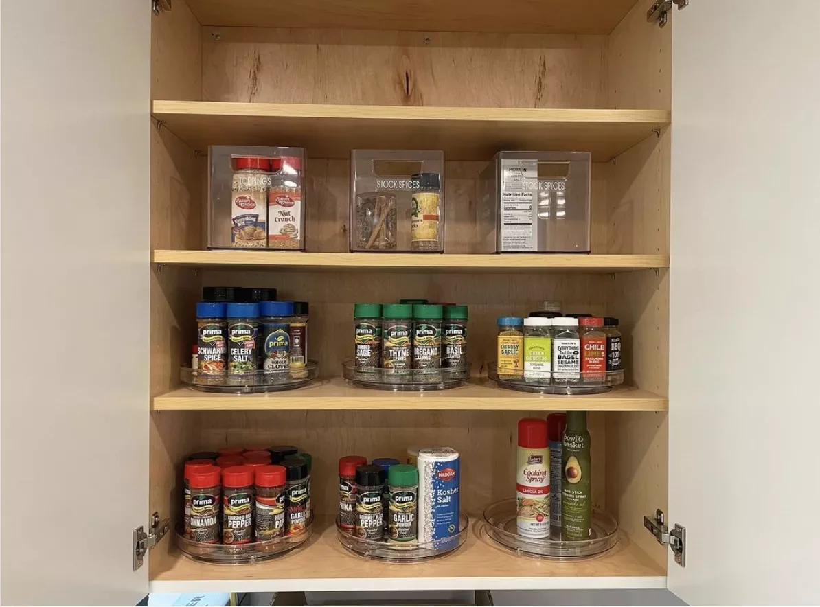 20 Creative Spice Organization Ideas That Will Transform Your Kitchen Use Multiple Lazy Susans