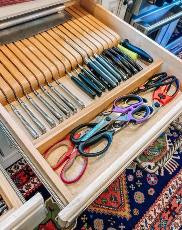 50 Brilliant Small Kitchen Storage Solutions That Will Transform Your Space Use Narrow Drawers for Knives