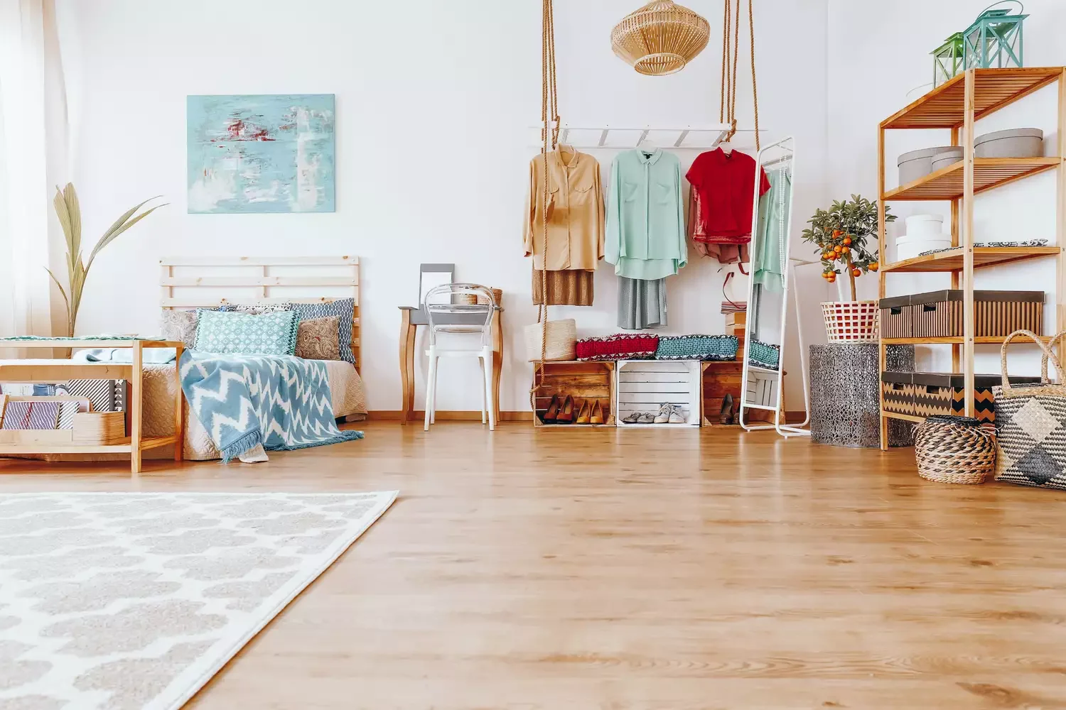 23 Brilliant Open Closet Ideas That'll Transform Your Morning Routine Use Natural Materials