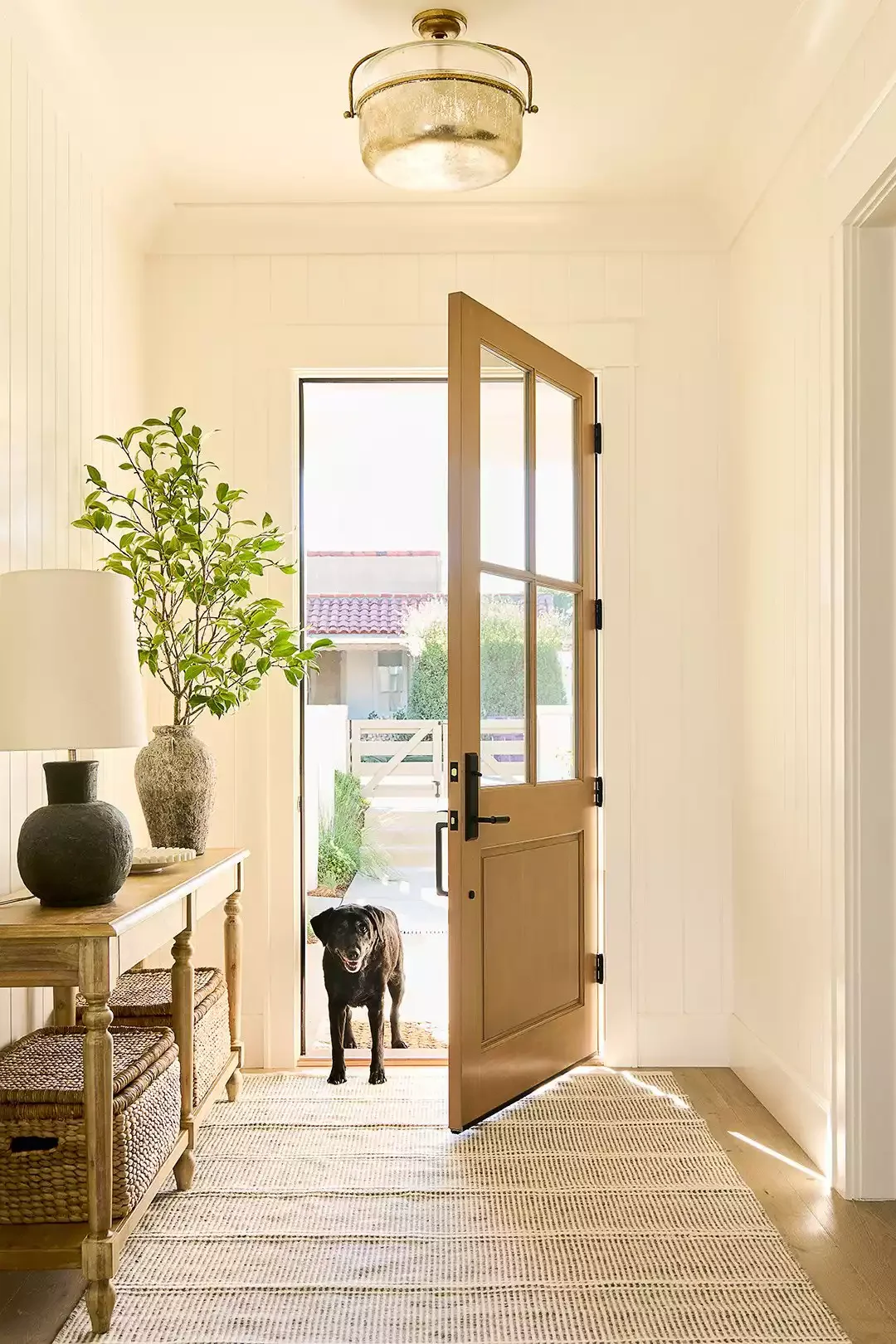 22 Contemporary Foyer Designs That Create Unforgettable First Impressions 14 Use Natural Materials