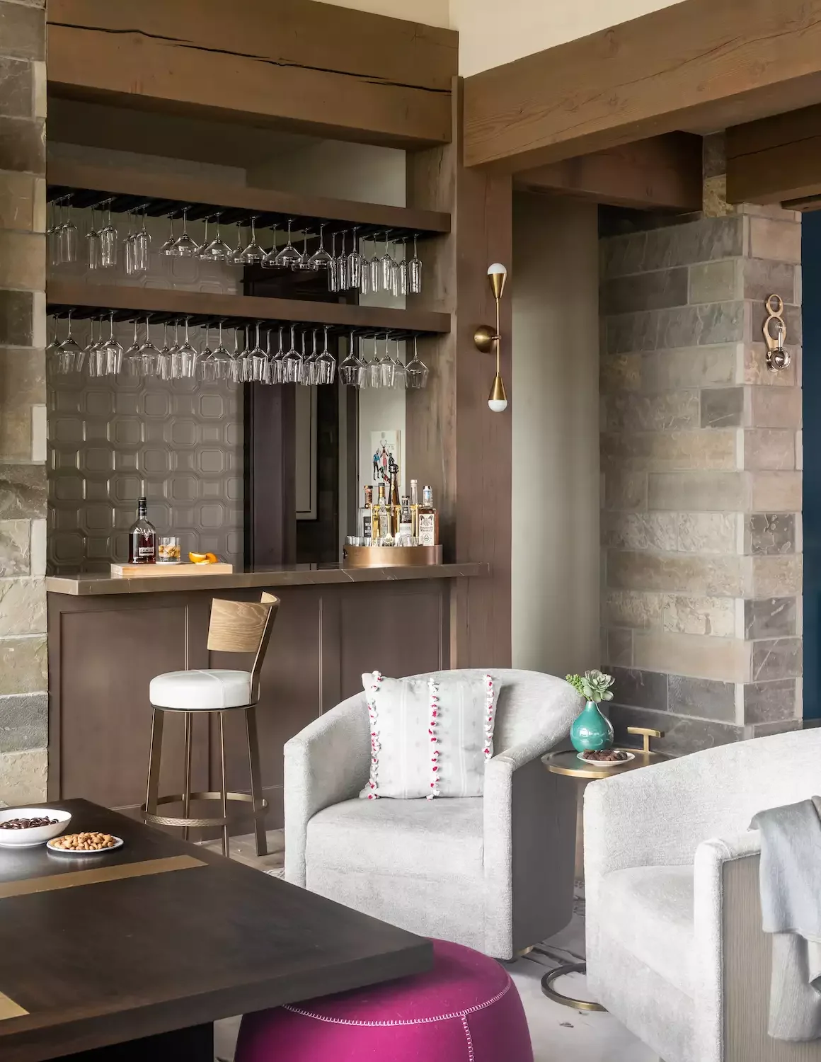 75 Stunning Home Bar Ideas to Transform Your Space Into an Entertainment Haven 46 Use Neutral Finishes