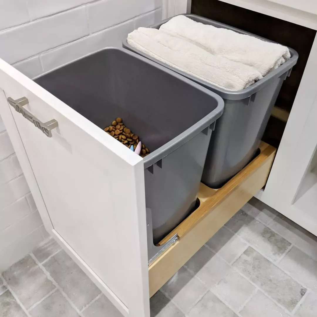 22 Smart Bedding Storage Solutions That Actually Work Use Oversized Trash Bins