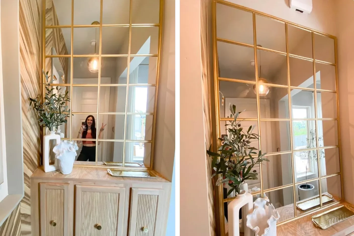 26 Creative DIY Mirror Frame Projects That Will Transform Your Space Use Panels to DIY an Industrial Mirror