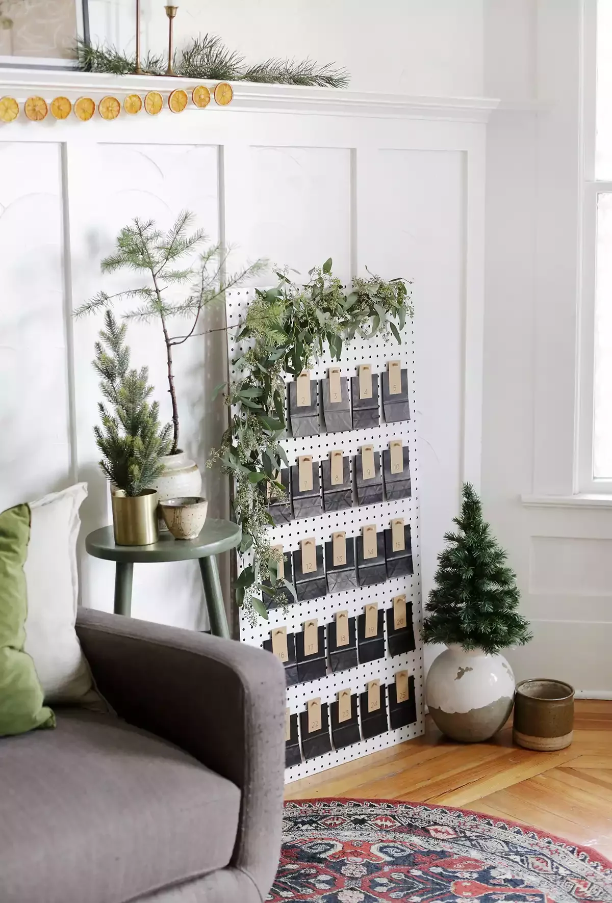 50 Stunning DIY Advent Calendar Ideas That Look Designer-Made 4 Use Pegboard