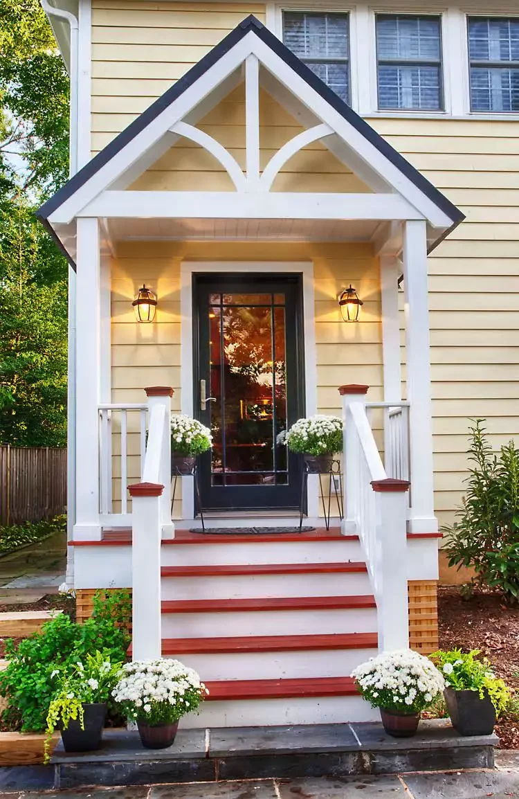 62 Warm and Inviting Front Porch Design Ideas That Welcome Everyone Home 16 Use Raised Modern Planters