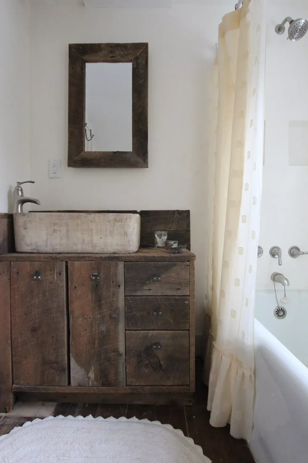 25 Stunning Bathroom Cabinet Ideas to Transform Your Space 24 Use Reclaimed Wood