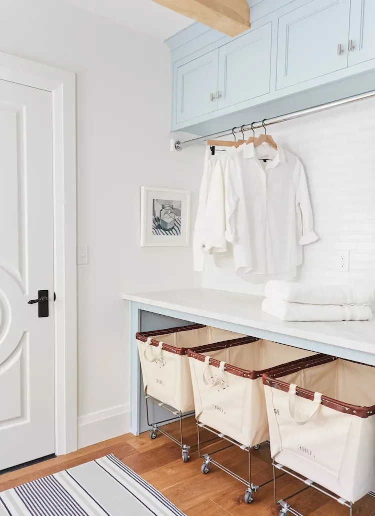 Use Rolling Laundry Baskets