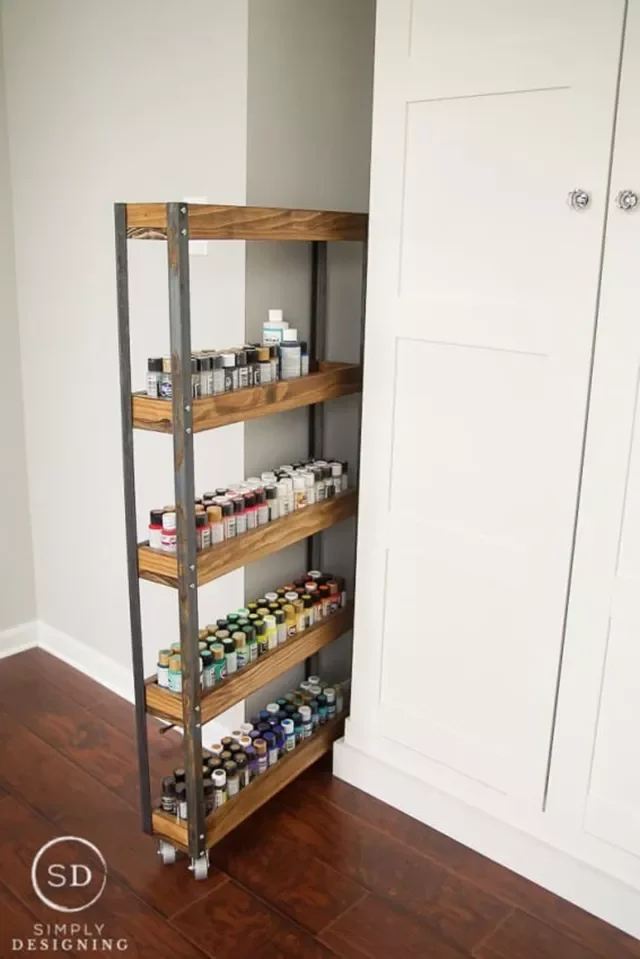 15 Brilliant Ways to Organize Your Craft Room Like a Pro Use Rolling Storage