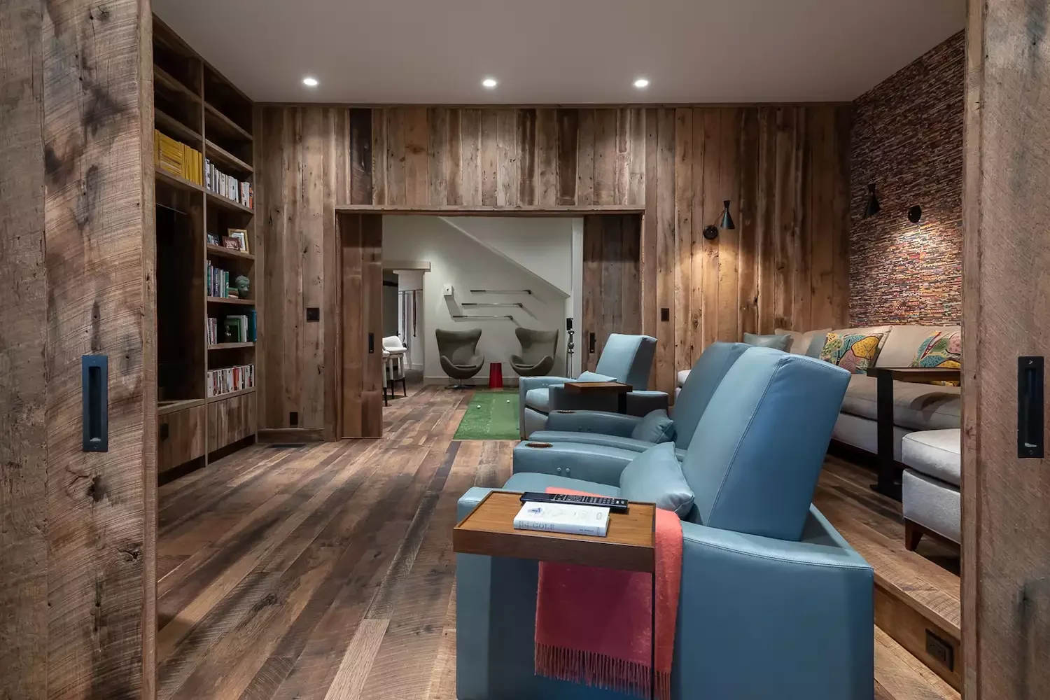 42 Stylish TV Room Ideas That Balance Entertainment and Beautiful Design 19 Use Rustic Finishes