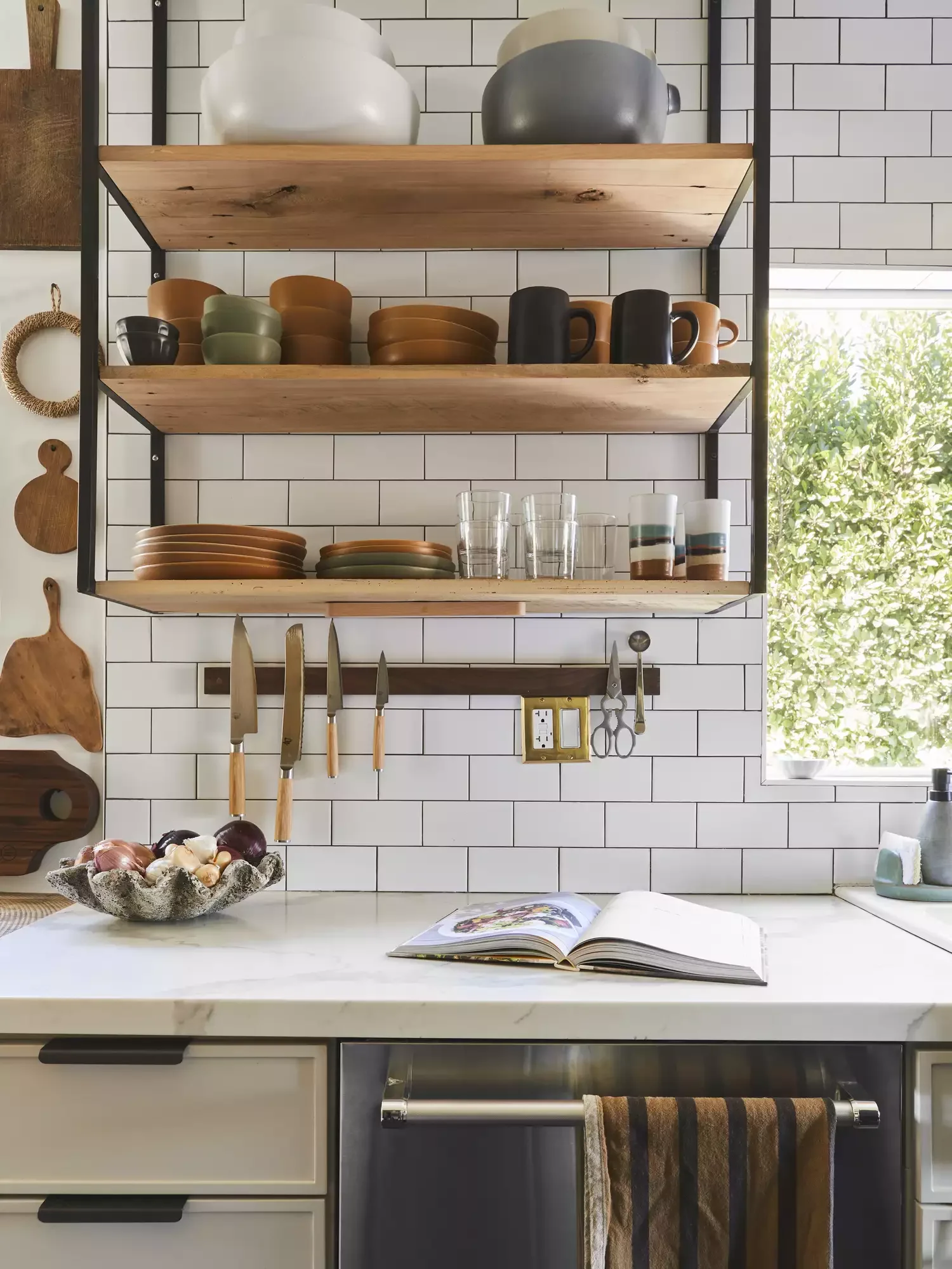 50 Brilliant Small Kitchen Storage Solutions That Will Transform Your Space Use Shelves Near a Window