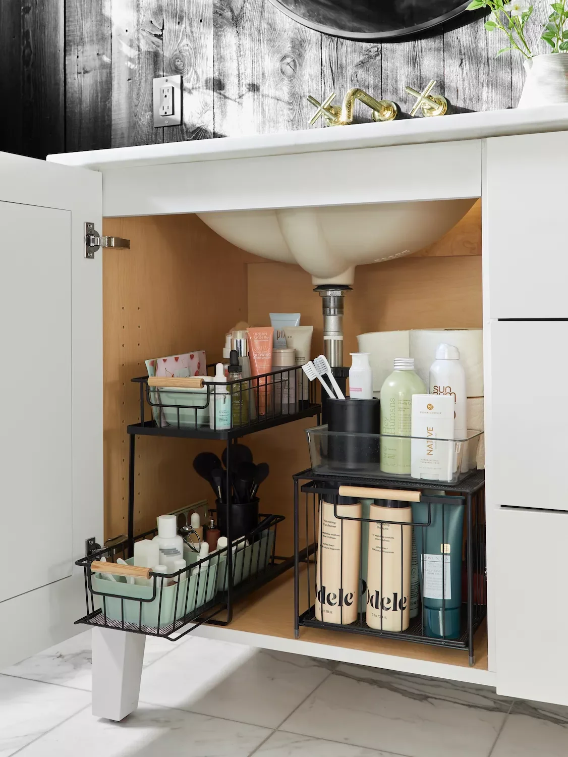 14 Smart Ways to Organize Your Bathroom Drawers for Maximum Storage Use Slide-Out Inserts