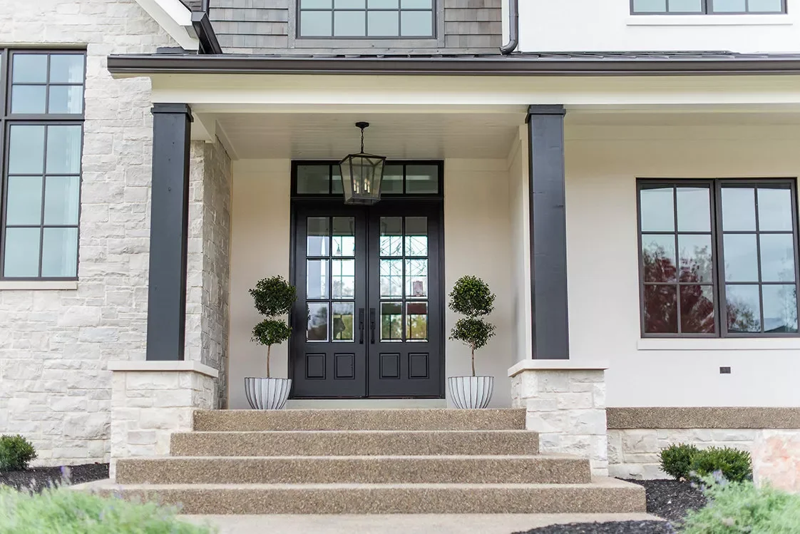 47 Stunning Small Front Porch Ideas That Transform Your Home's Curb Appeal 44 Use Symmetrical Decor