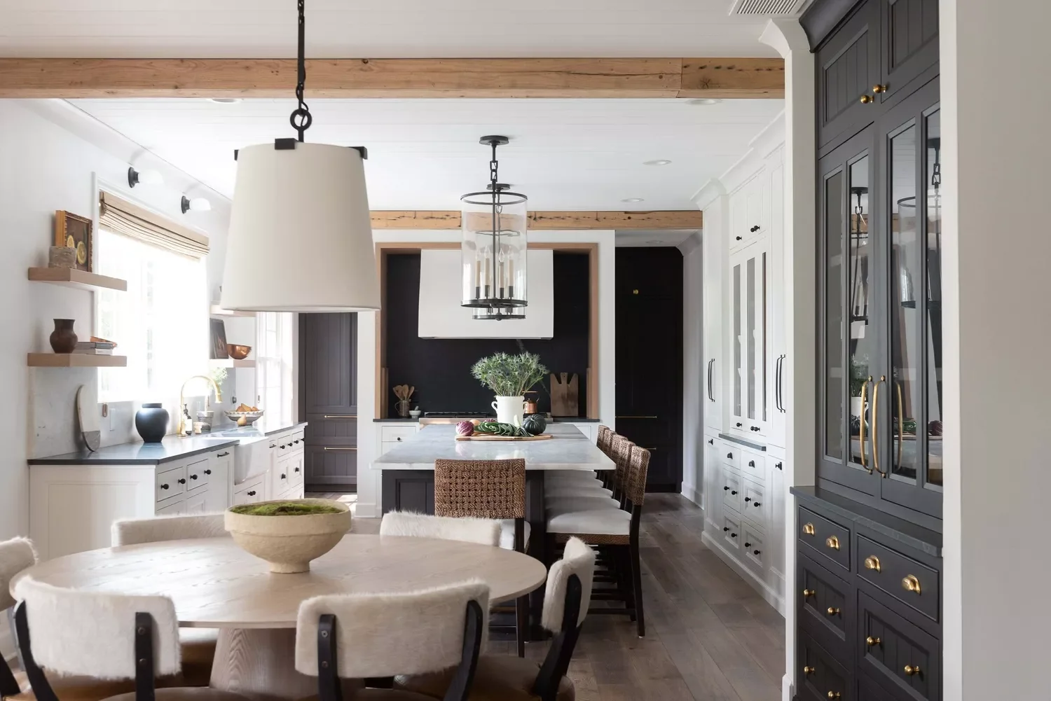 38 Stunning Ceiling Beam Ideas to Transform Your Home 34 Use Them to Separate Rooms
