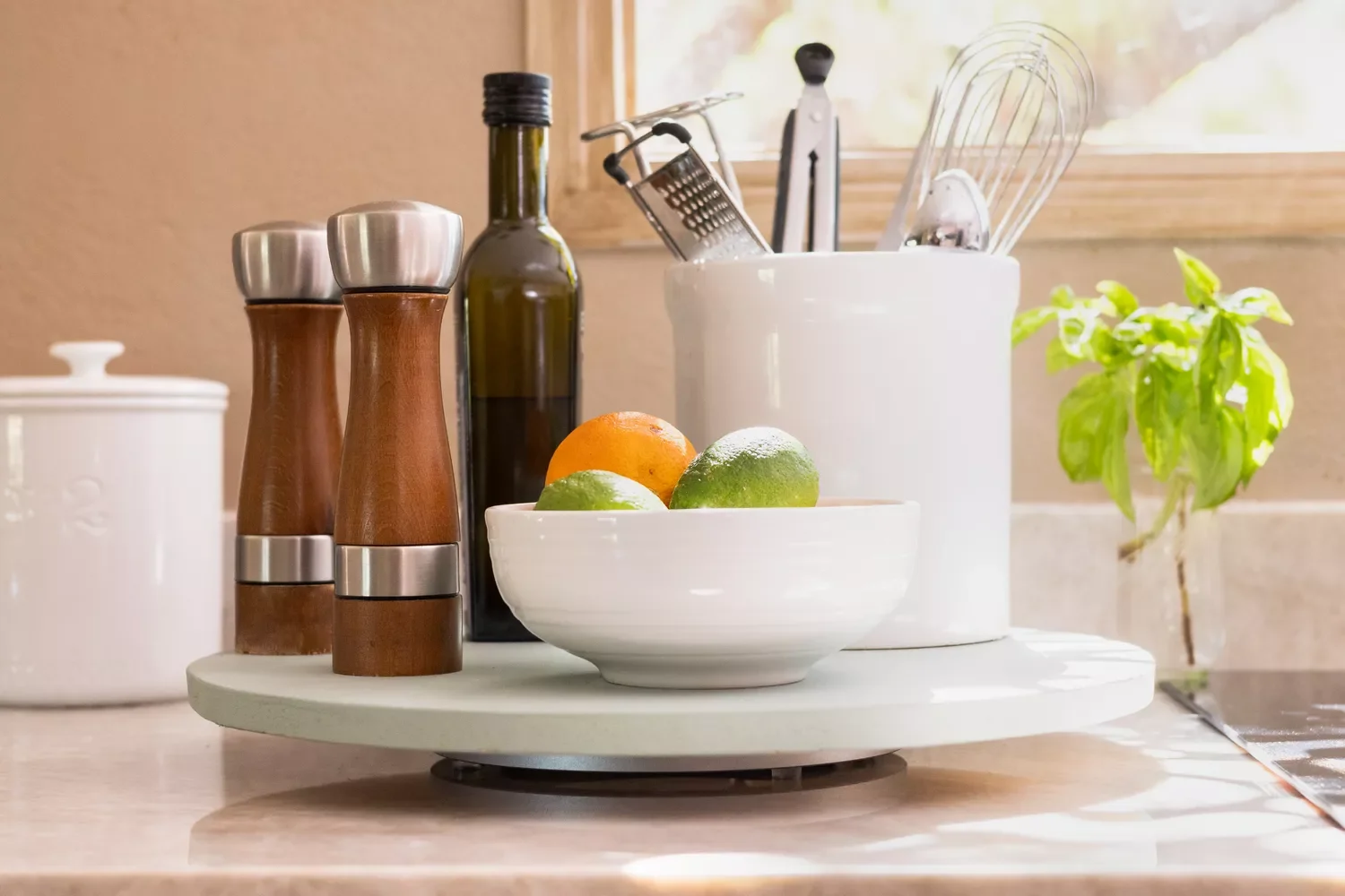 17 Brilliant Fridge Organization Ideas That Will Transform Your Kitchen Use Turntables for Rarely-Used Condiments