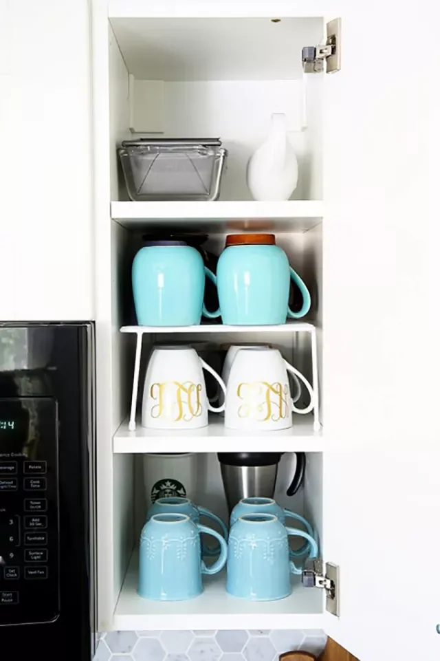 58 Smart Kitchen Organization Ideas That Will Transform Your Space Into a Clutter-Free Haven Use Vertical Cabinet Space
