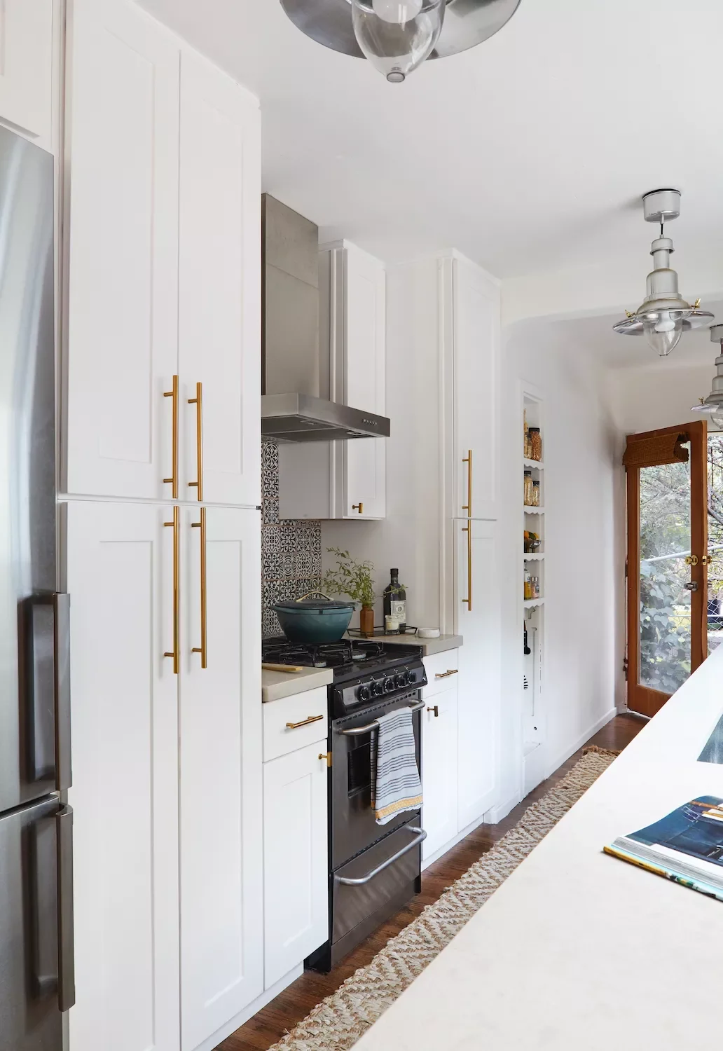 46 Galley Kitchen Design Ideas That Maximize Style and Function 43 Use Vertical Space