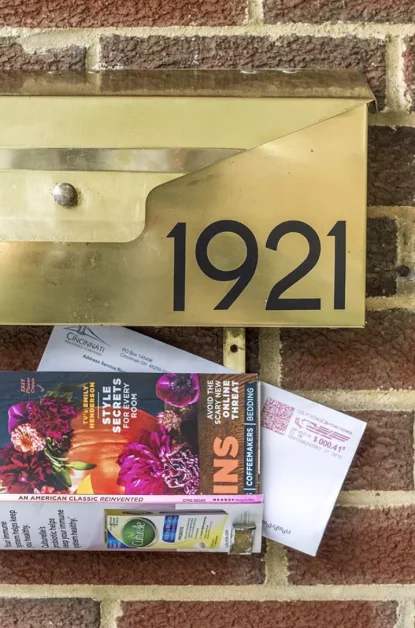 40 Creative House Number Ideas That Will Transform Your Home's Curb Appeal 41 Use Vinyl for Problem Solving