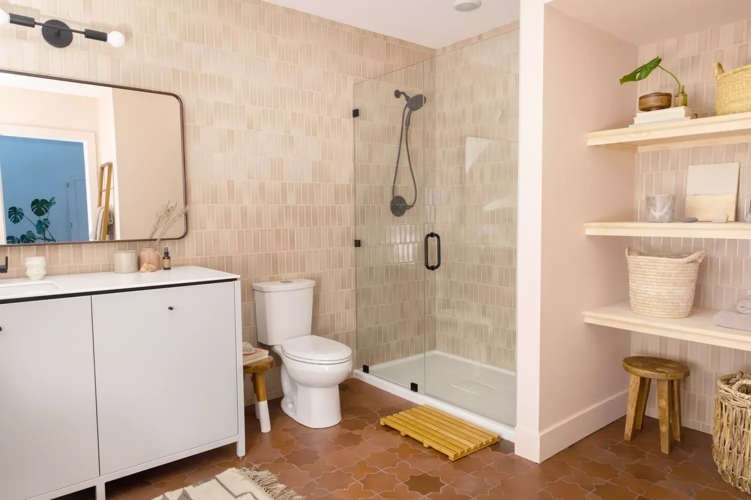 27 Creative Basement Bathroom Ideas That'll Transform Your Lower Level 14 Use Warm Earthy Tile Colors