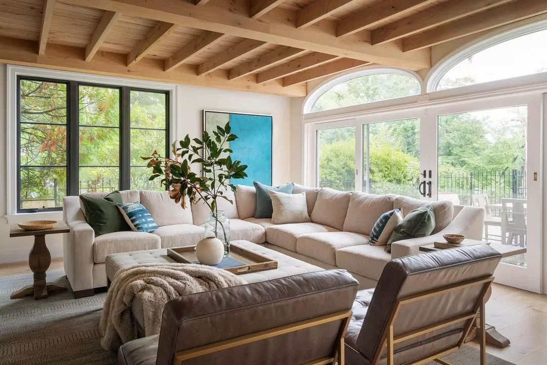 23 Stunning Wood Ceiling Ideas That'll Transform Every Room in Your Home 17 Use Wood Ceilings in an Open Floor Plan