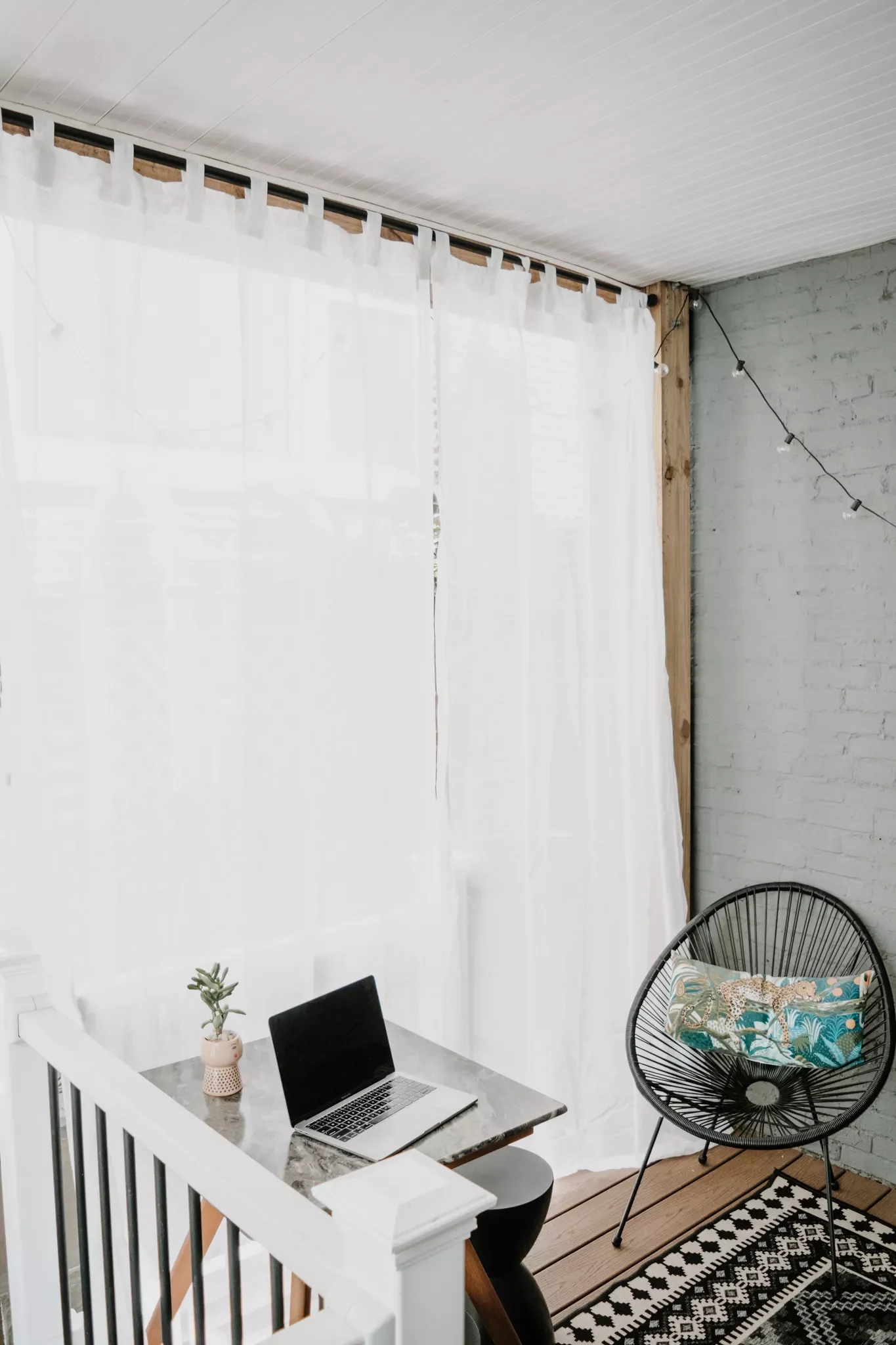 22 Creative Ways to Add Privacy to Your Balcony Space 8 Use Your Curtains