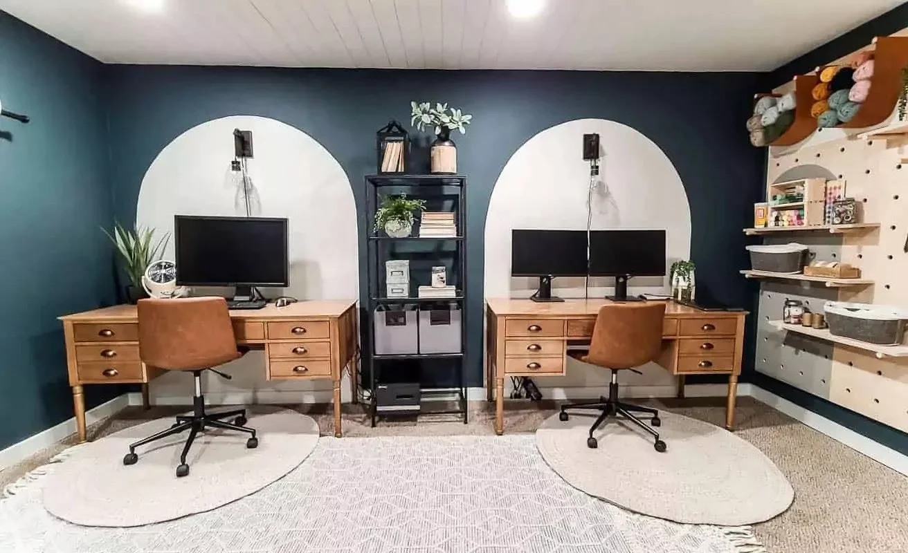30 Creative Home Office Shelving Solutions to Transform Your Workspace Use a Bookshelf as a Barrier
