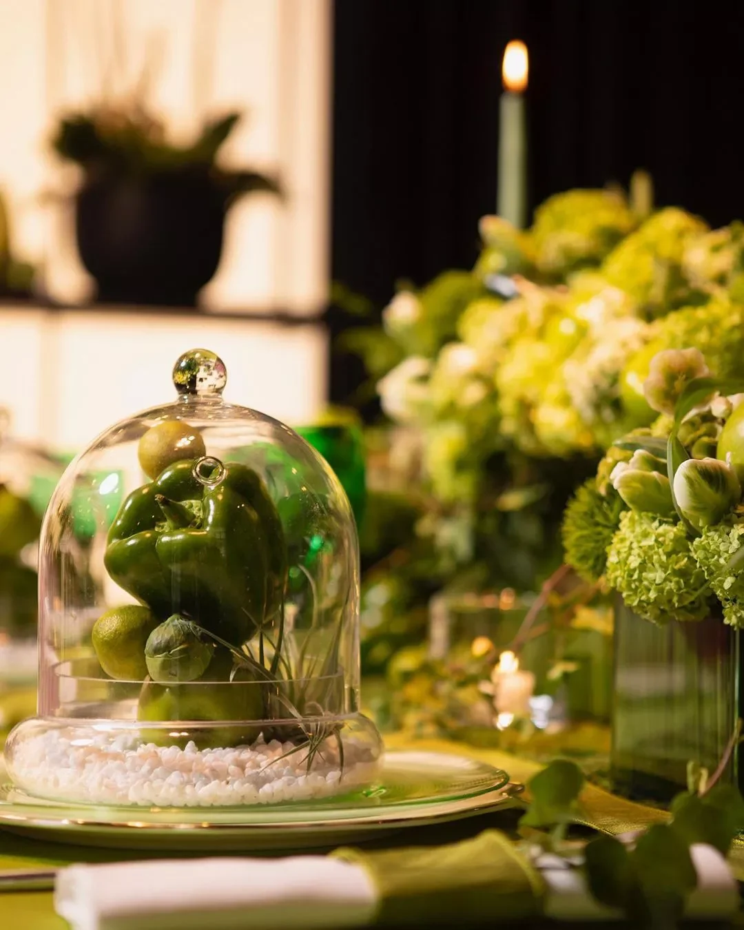 52 Gorgeous Spring Table Centerpiece Ideas to Transform Your Dining Space 20 Use a Cloche