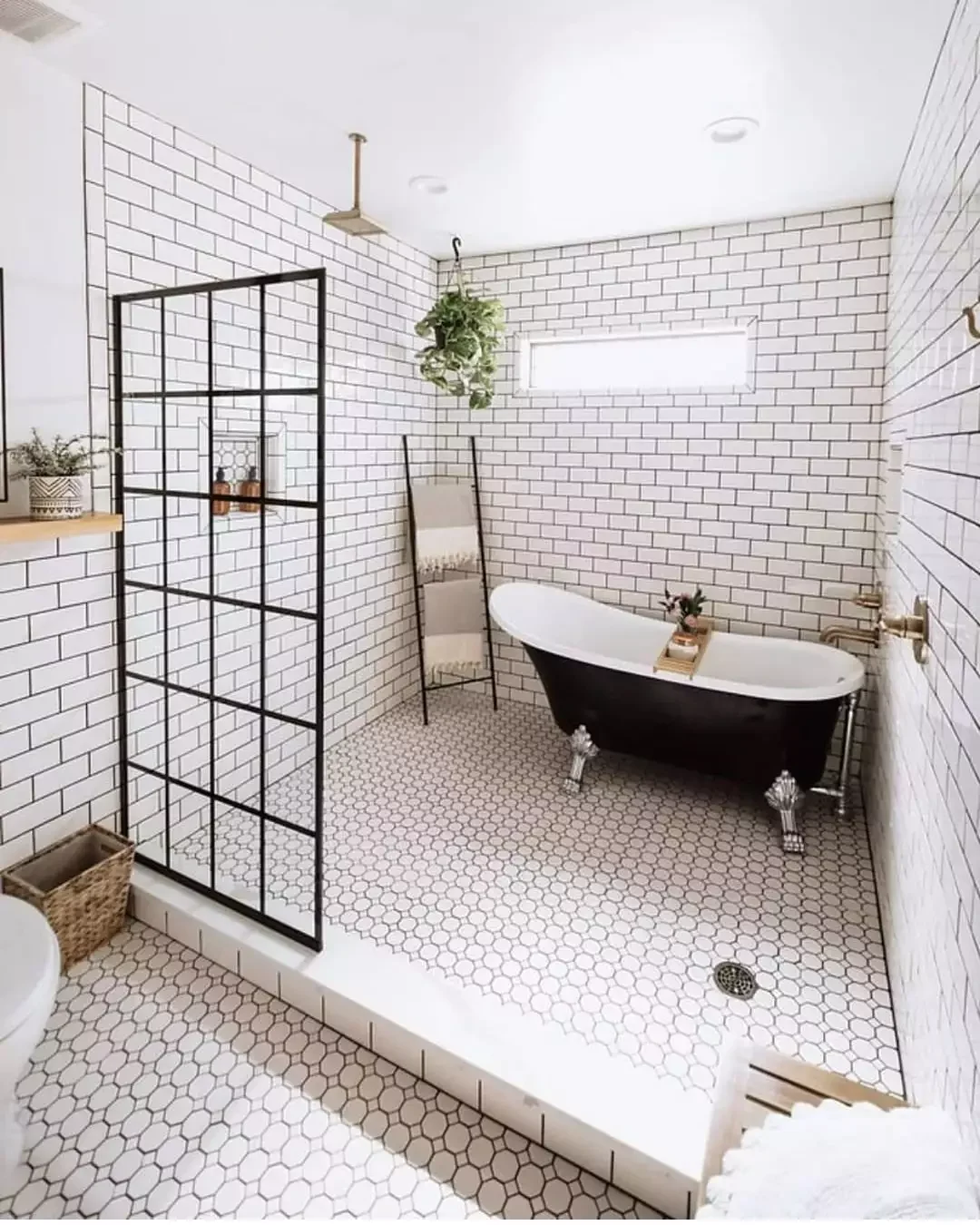 19 Brilliant Shower Storage Solutions That'll Transform Your Bathroom Use a Ladder for Towels