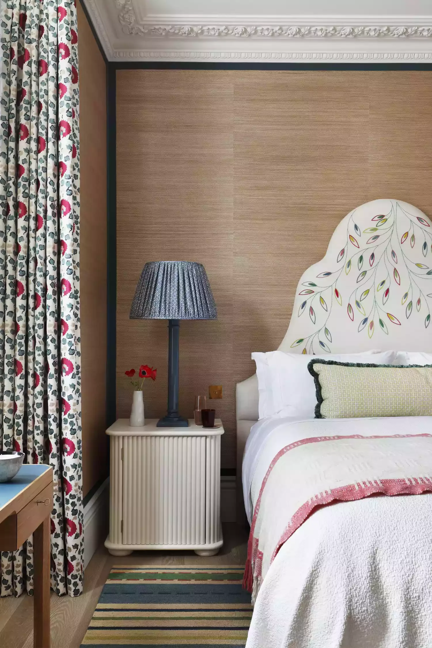 24 Cozy Bedroom Lighting Ideas You'll Absolutely Love Use a Patterned Lampshade