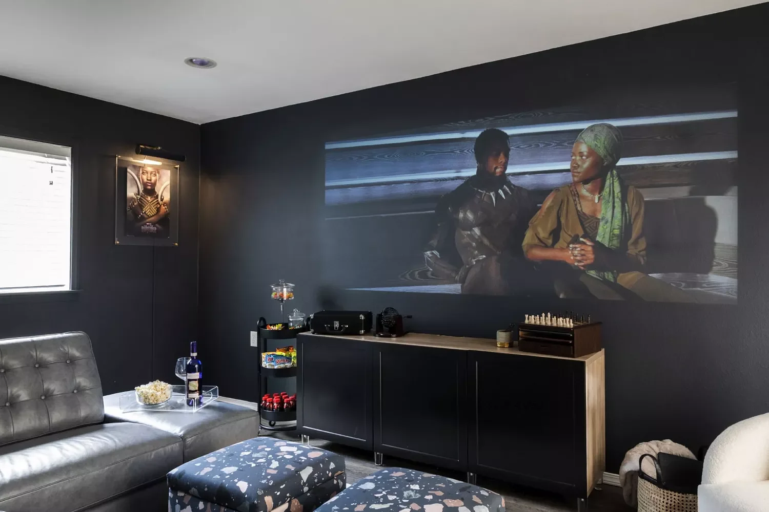 42 Stylish TV Room Ideas That Balance Entertainment and Beautiful Design 33 Use a Projector