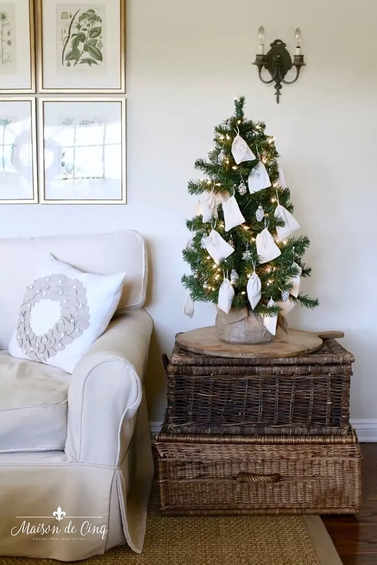 50 Stunning DIY Advent Calendar Ideas That Look Designer-Made 16 Use a Tabletop Tree