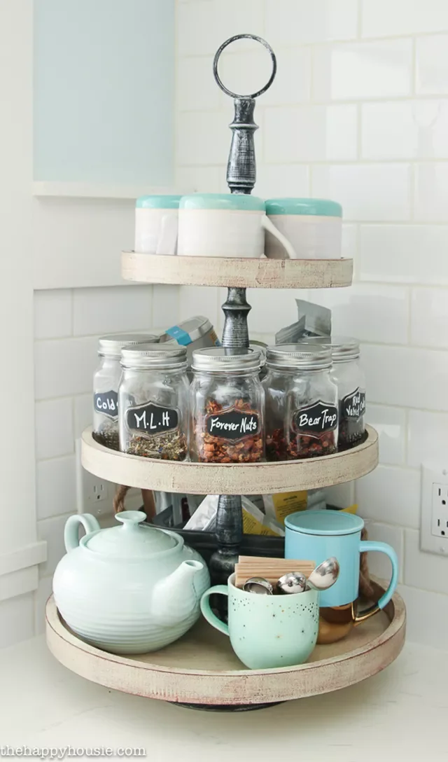 58 Smart Kitchen Organization Ideas That Will Transform Your Space Into a Clutter-Free Haven Use a Tiered Tray