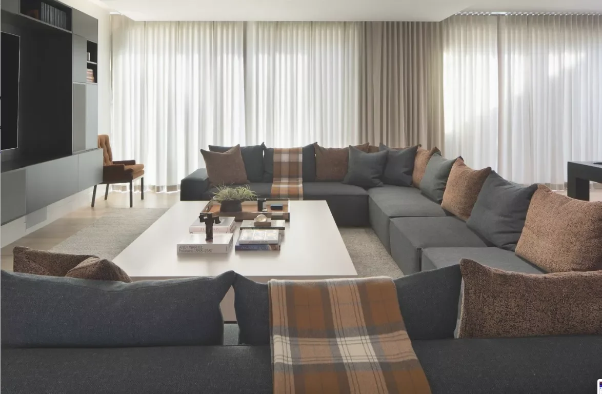 22 Media Room Ideas That Will Transform Your Home Entertainment Space 15 Use a U-Shaped Sectional