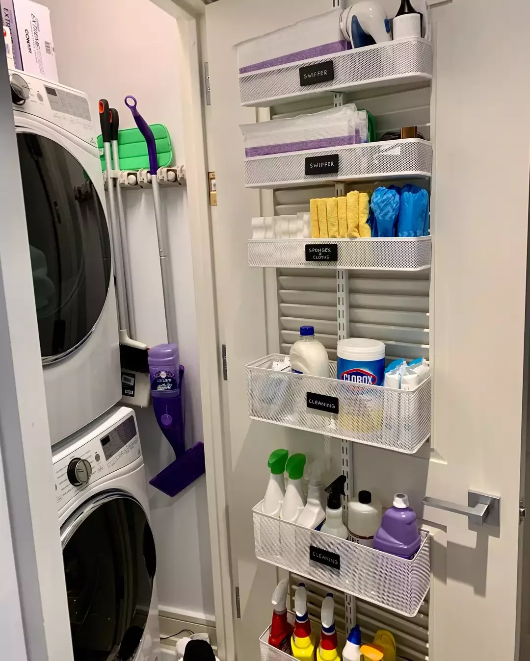 42 Brilliant Laundry Room Organization Solutions to Try This Season Use a Wall-Mounted Organizer