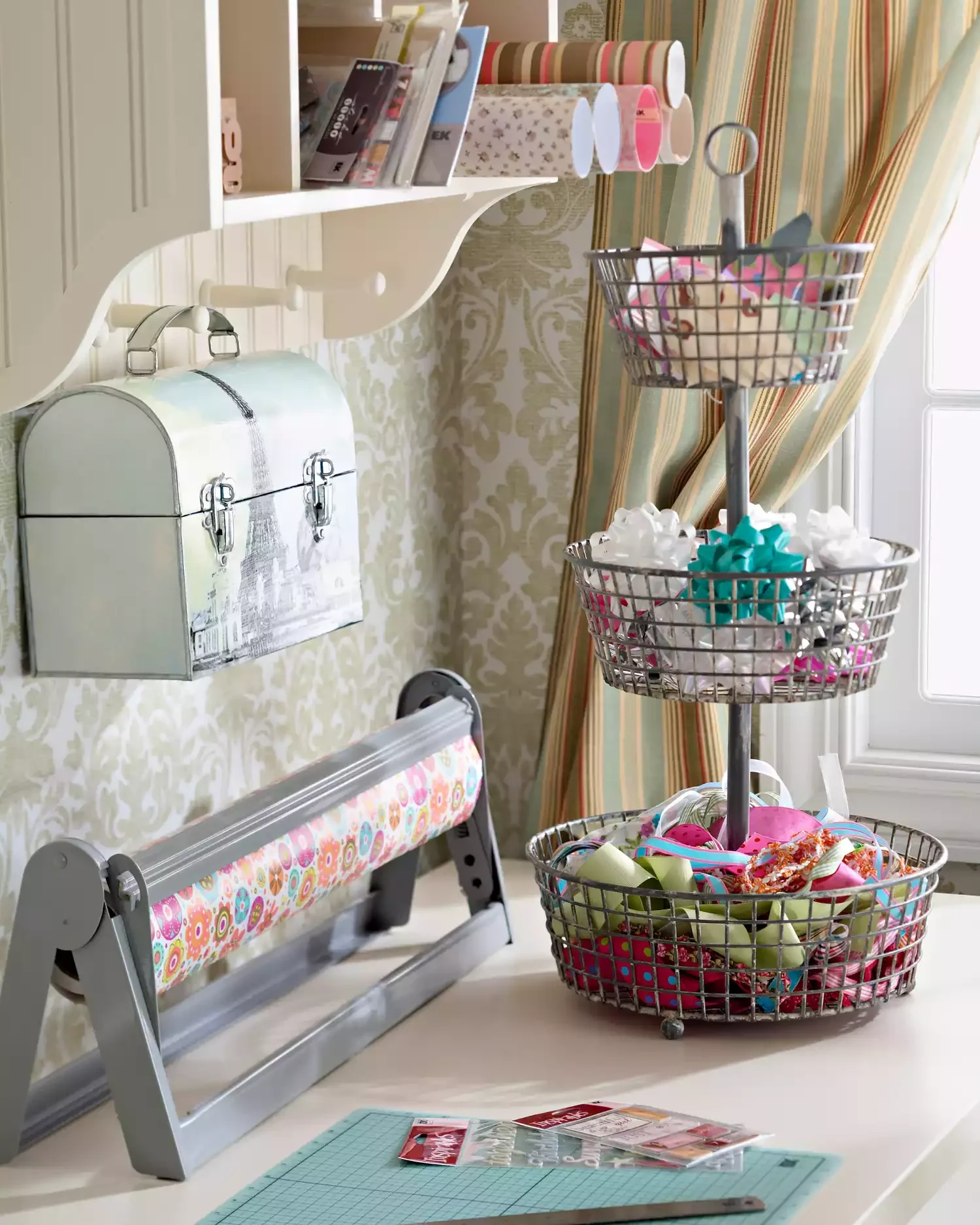 18 Creative Gift Wrap Storage Solutions That Banish Holiday Clutter Use a Wrapping Paper Cutter
