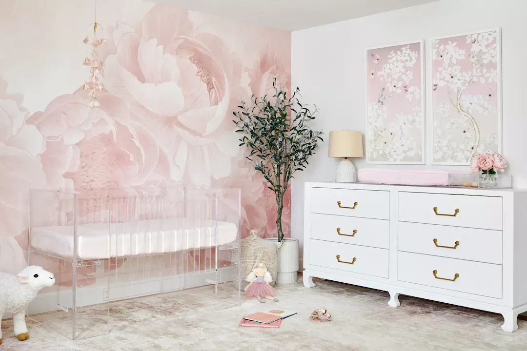 57 Stunning Baby Girl Nursery Ideas That'll Make Your Heart Melt Use an Acrylic Crib