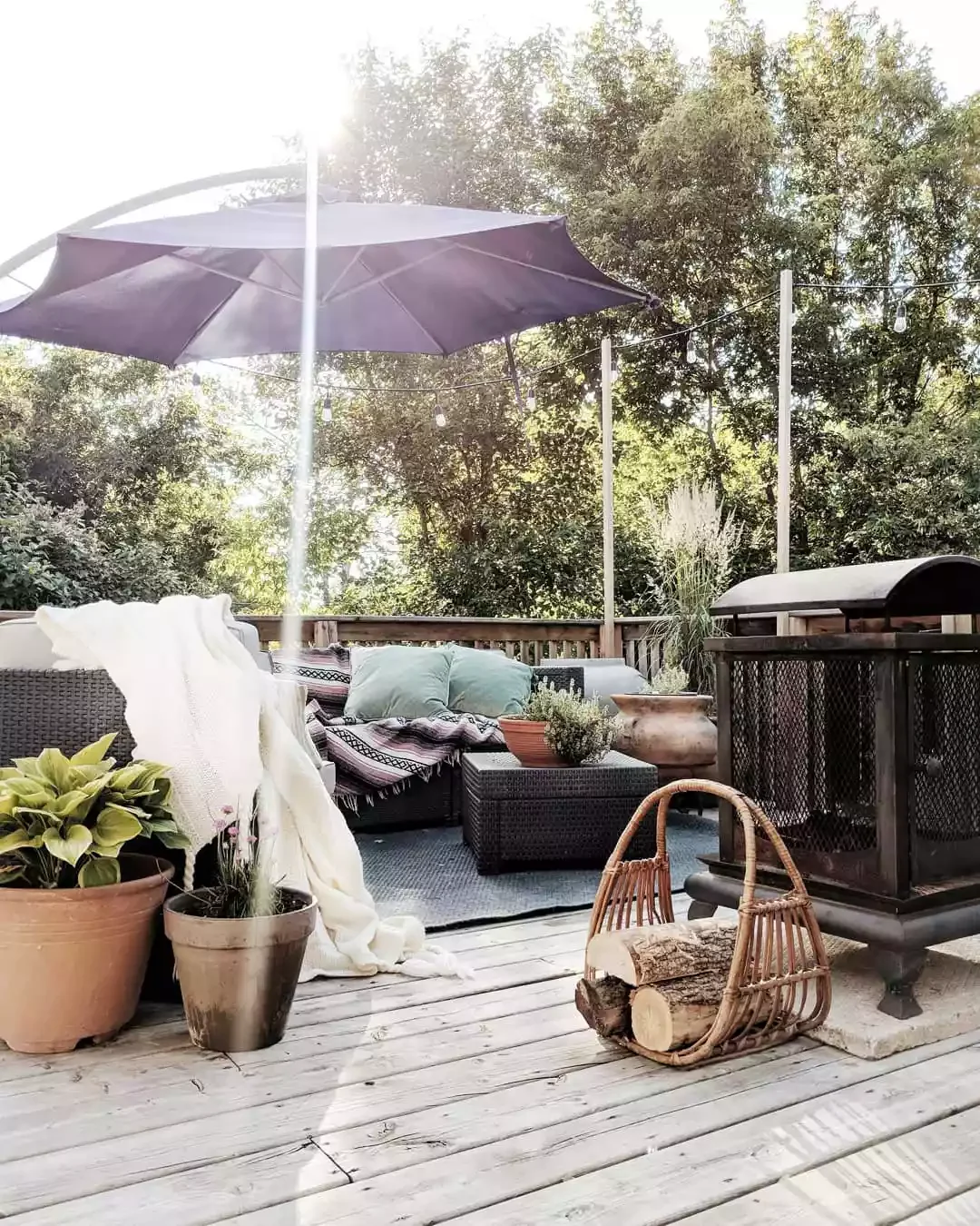 Use an Outdoor Storage Ottoman