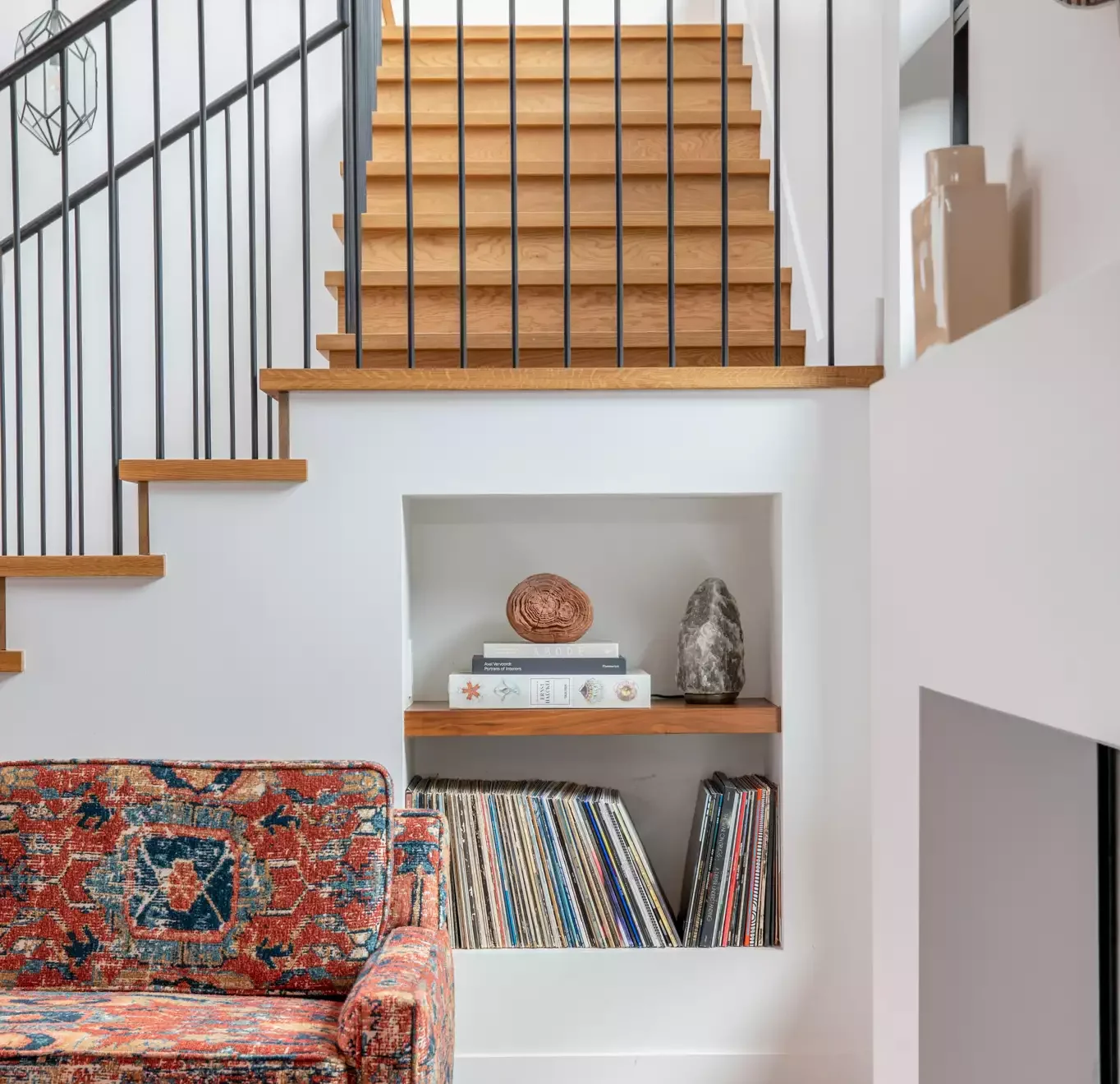 20 Beautiful Living Room Shelving Ideas to Transform Your Space 7 Utilize Unexpected Spaces