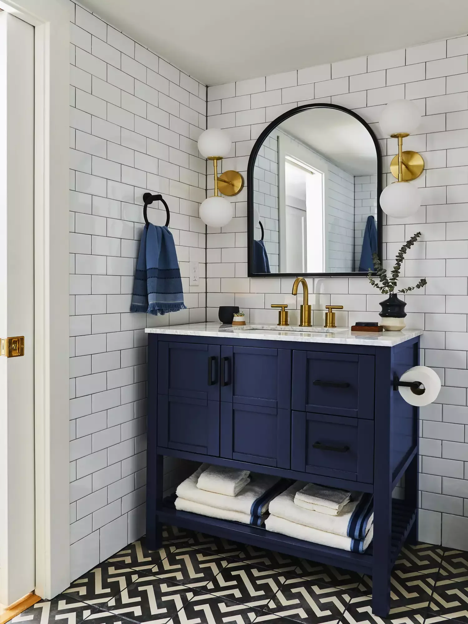 25 Compact Bathroom Vanity Ideas That Maximize Style and Storage 22 Vanity With Multiple Storage Options