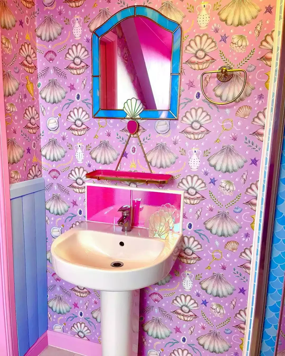 40 Stunning Pink Bathroom Ideas That Balance Playfulness with Elegance 29 Veer Off the Beaten Path