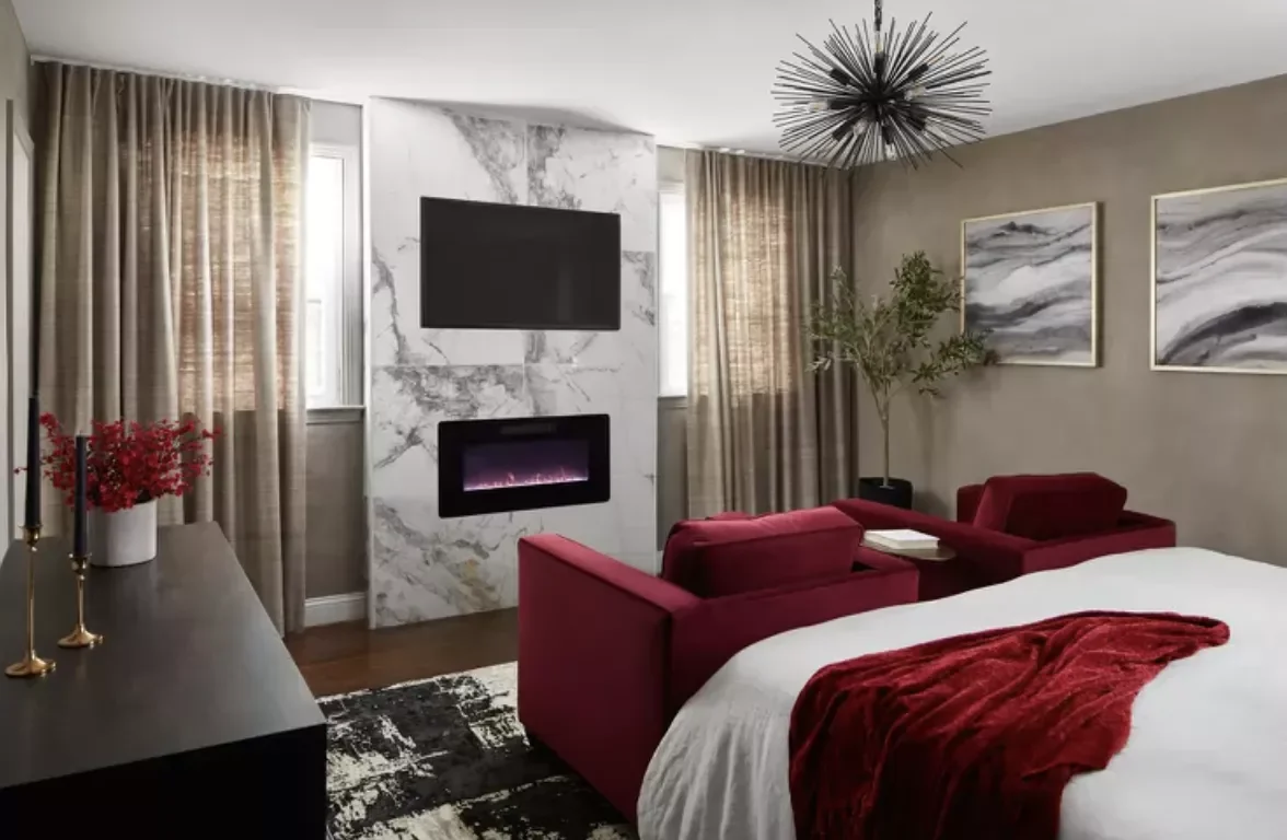 34 Bedroom Chair Ideas That'll Transform Your Space From Boring to Beautiful 13 Velvet Movie-Watching Chairs