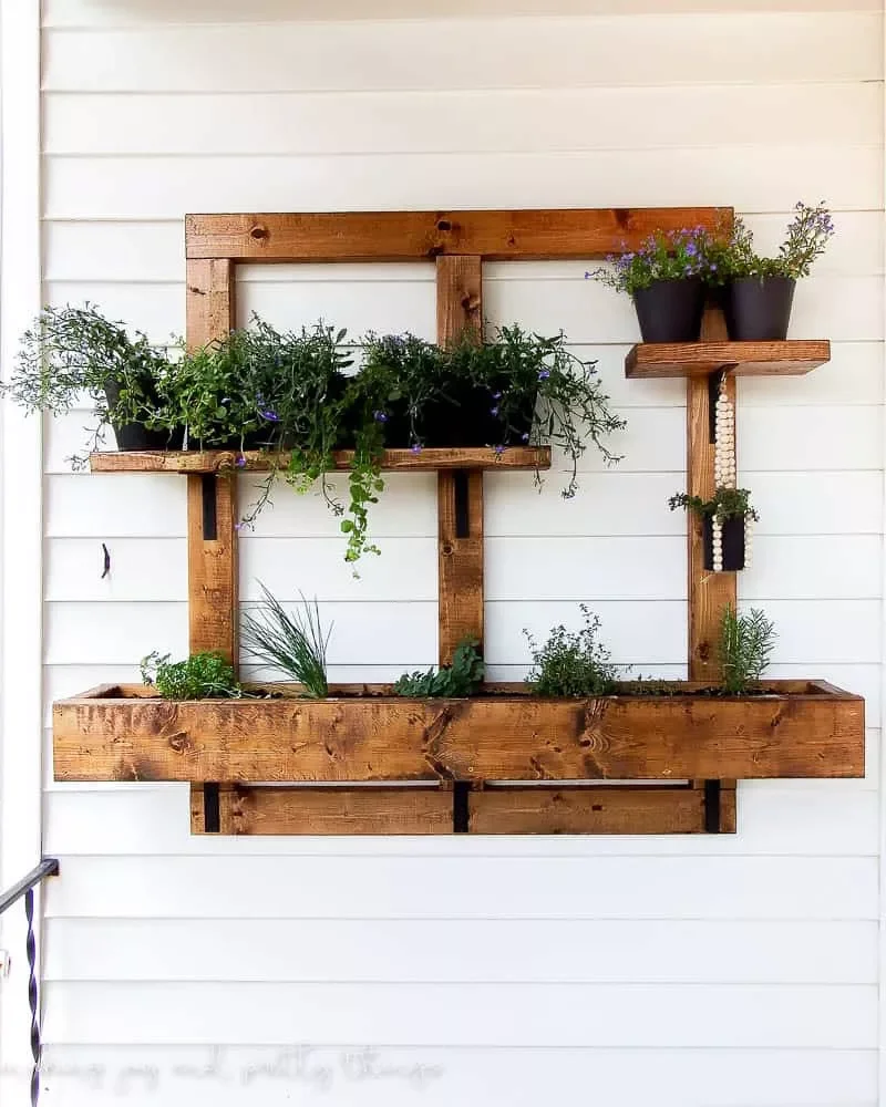 28 Creative DIY Vertical Garden Projects to Transform Your Space Vertical Herb Garden Planter