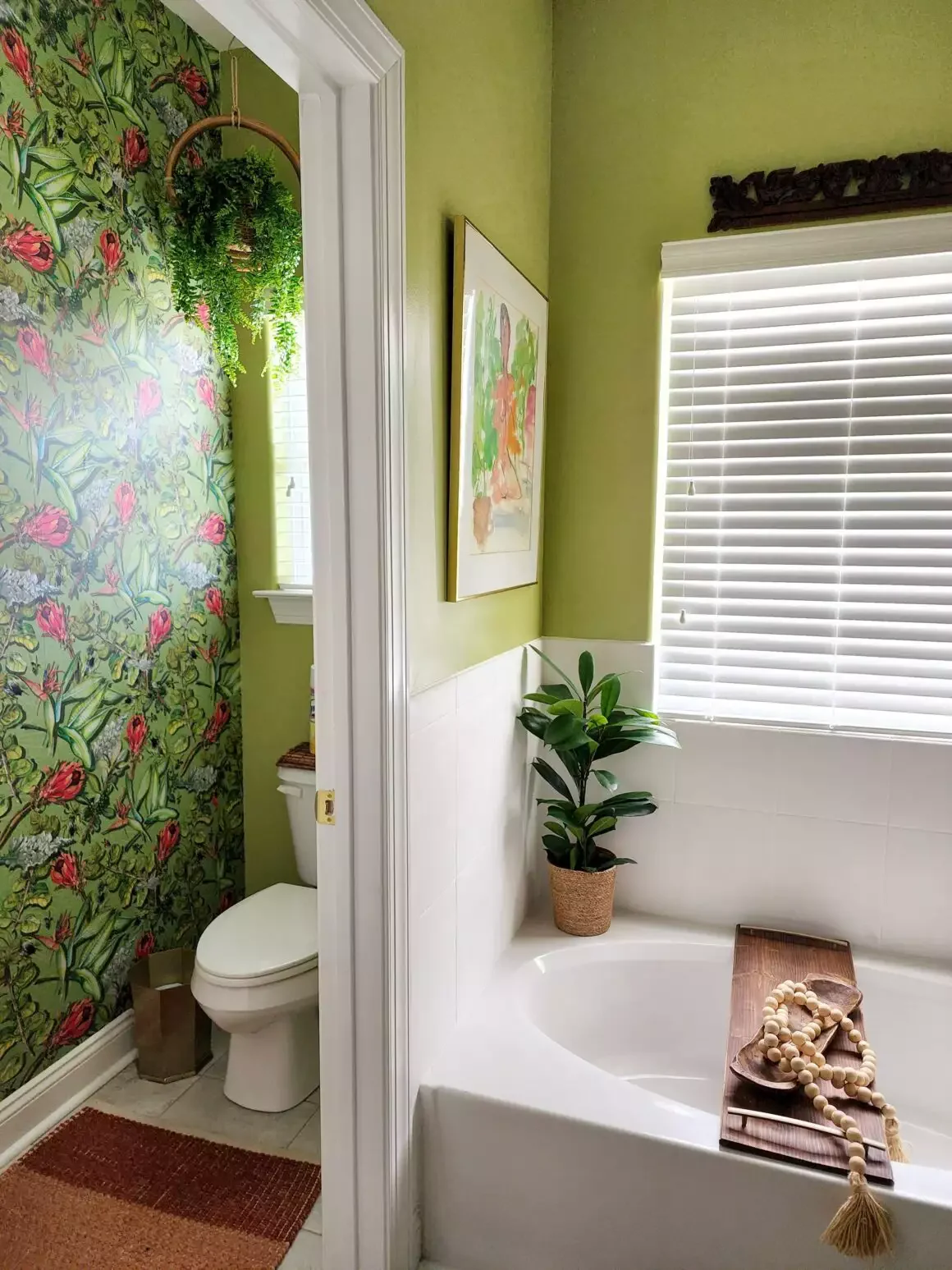 44 Bathroom Accent Wall Ideas That Completely Transform Vibrant Wallpaper