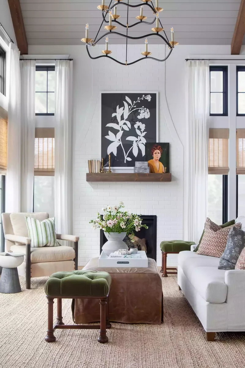 32 Living Room Mantle Decor Ideas That Add Style and Warmth 14 Vintage-Retro Flair