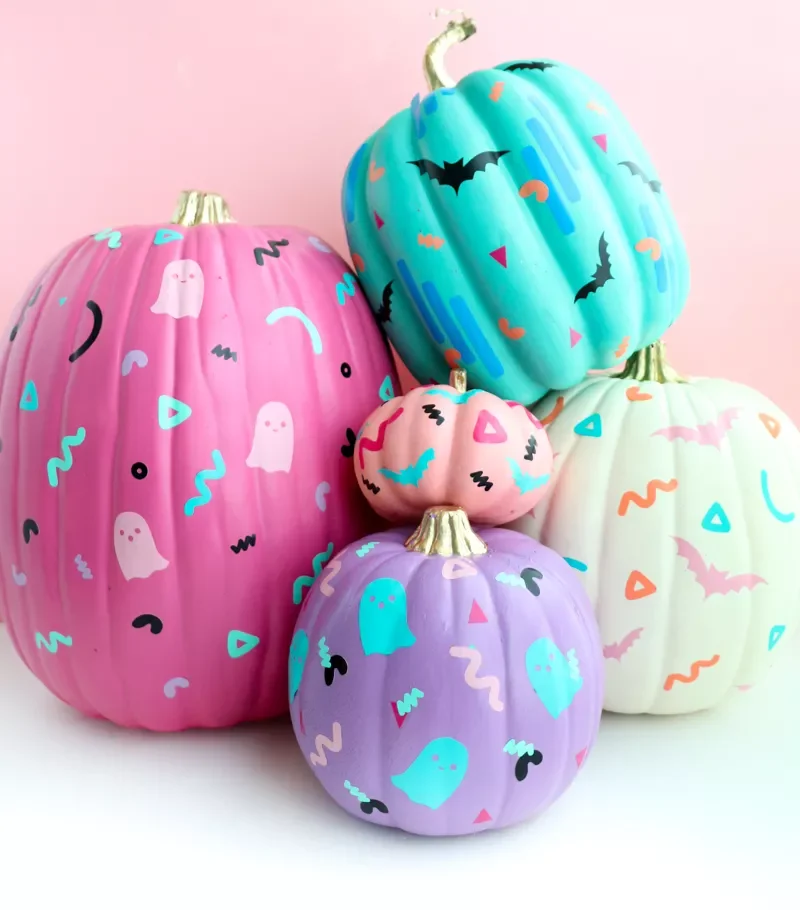 90 Creative Halloween Pumpkin Decorating Ideas to Try This Season 47 Vinyl Pumpkin