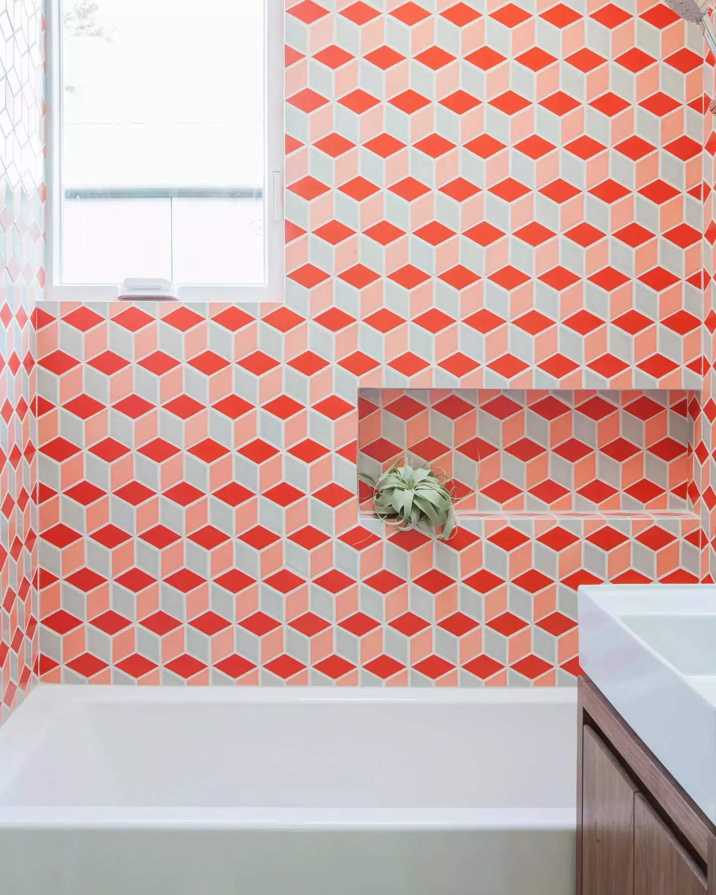 15 Stunning Midcentury Modern Tile Designs That Will Transform Your Home Wake Up to Pink and Red
