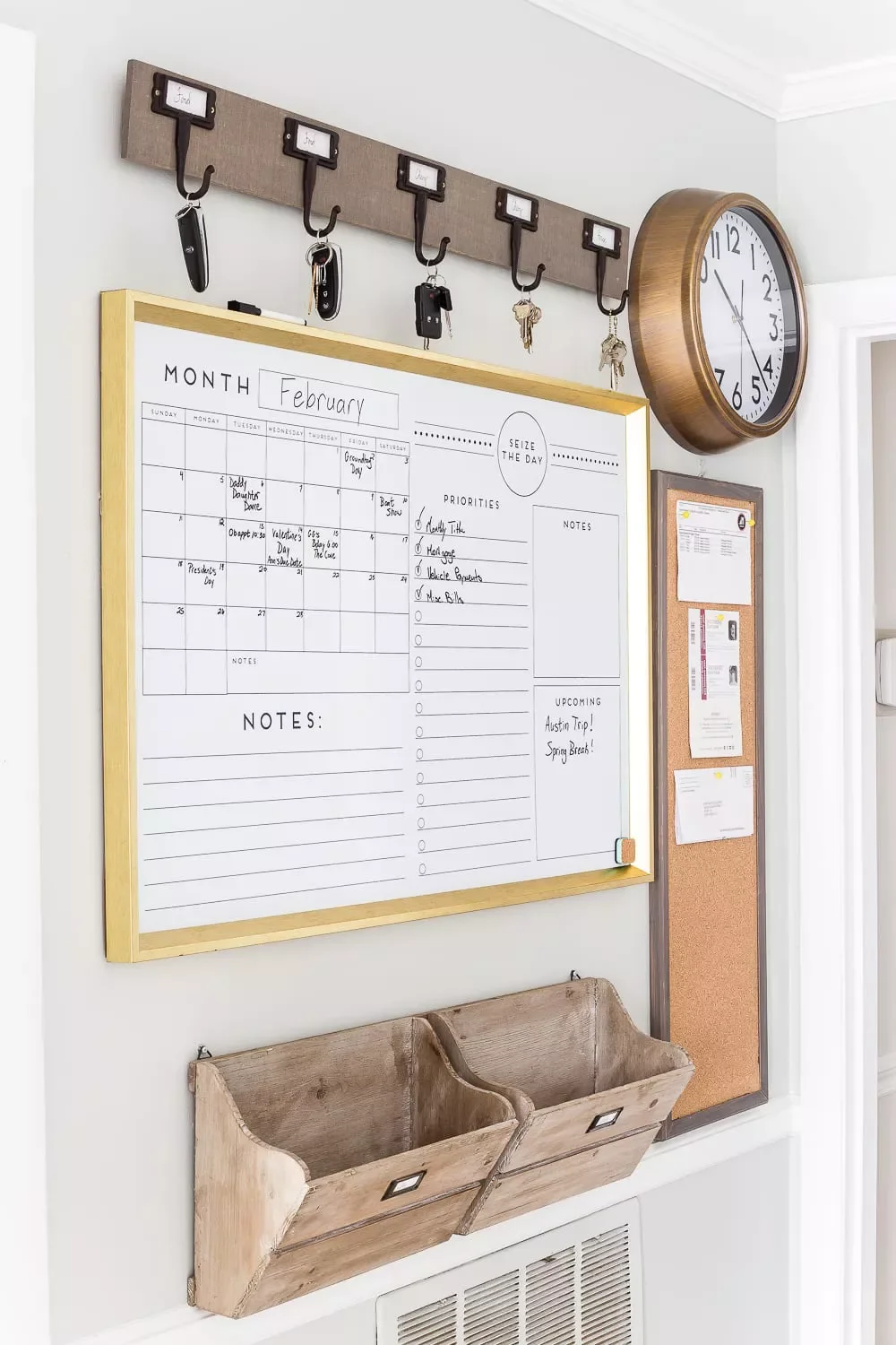21 Brilliant Family Organization Hub Ideas to Transform Your Home Into an Organized Haven Wall Command Center