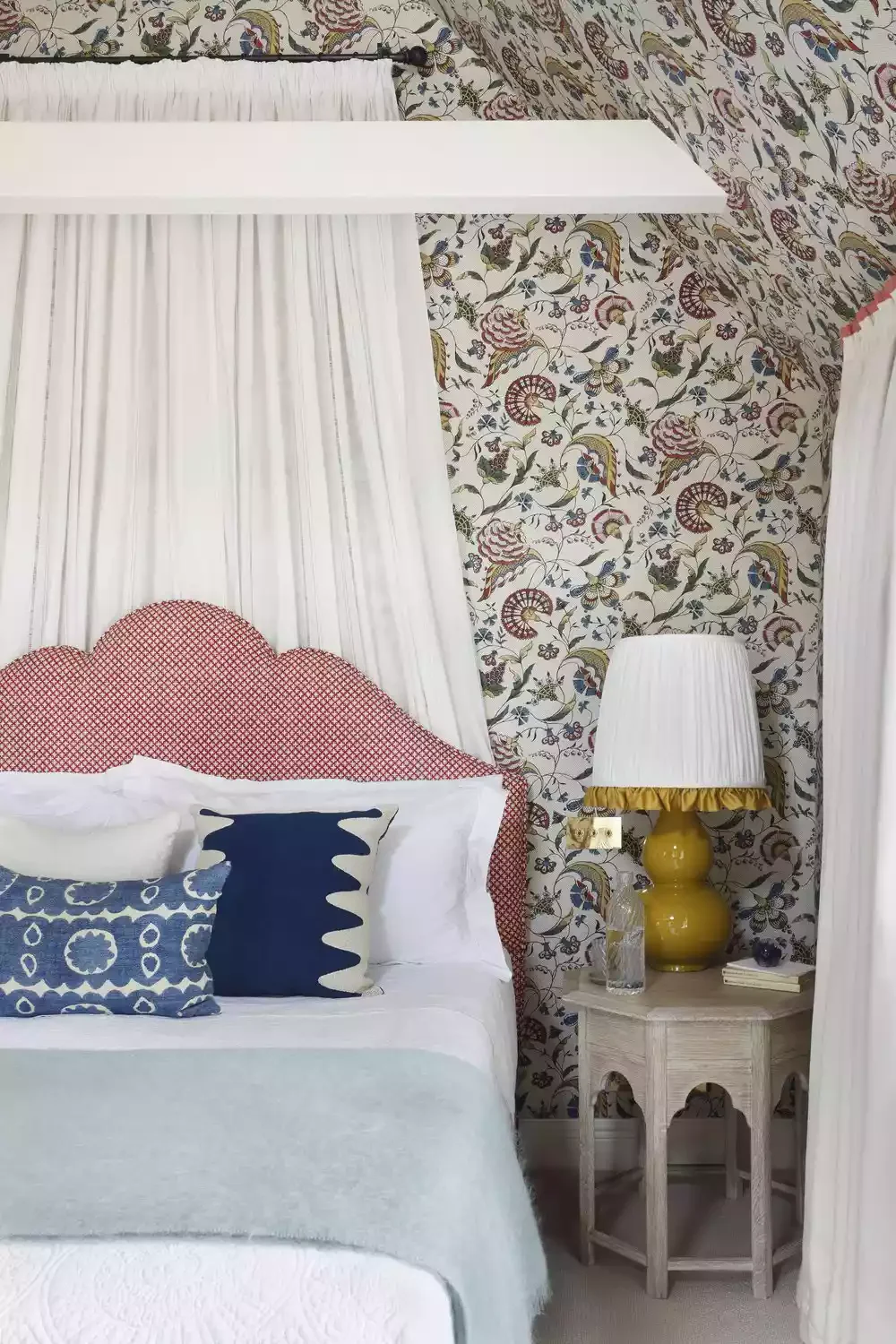 66 Creative Ways to Transform the Wall Above Your Bed Into a Stunning Focal Point Wall-Mounted Curtain
