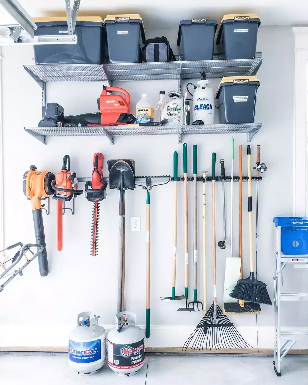 25 Smart Shed Storage Solutions to Transform Your Space Wall Tracks Under Mounted Shelves