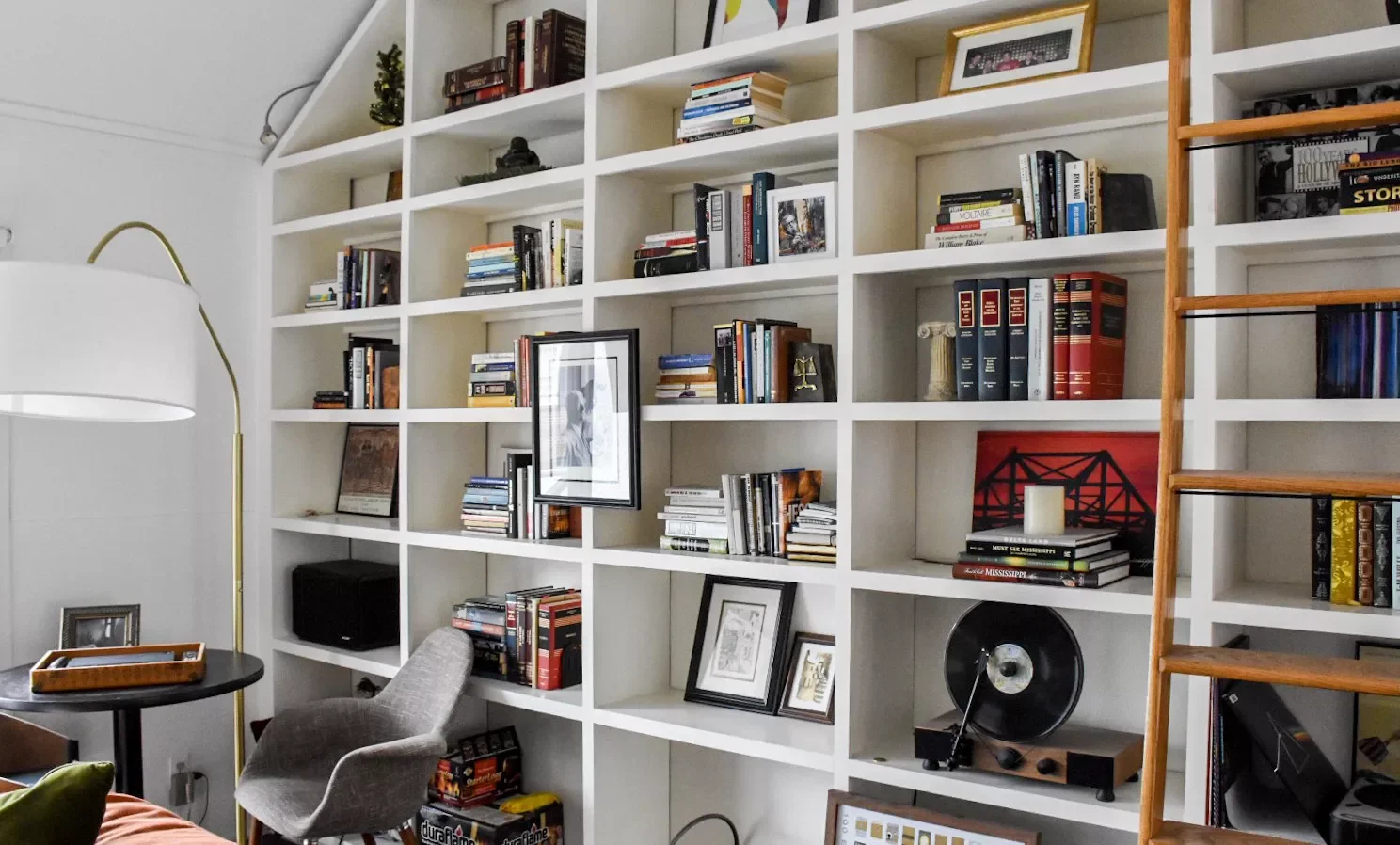 44 Inspiring Home Library Ideas to Create Your Perfect Reading Sanctuary 8 Wall-to-Wall Shelving