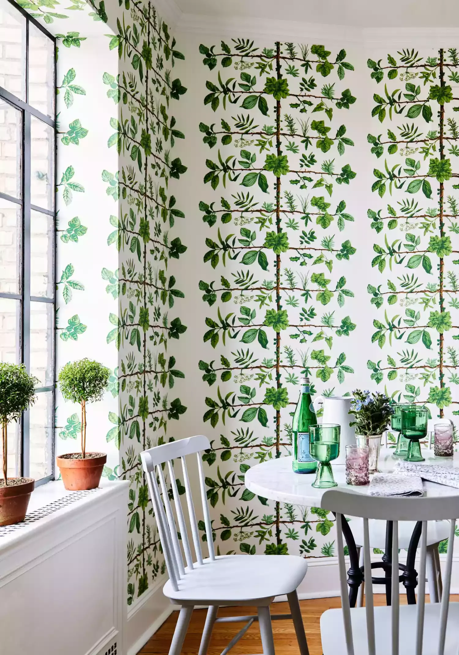 30 Cozy Breakfast Nook Ideas That'll Transform Your Morning Routine Wallpapered Breakfast Nook